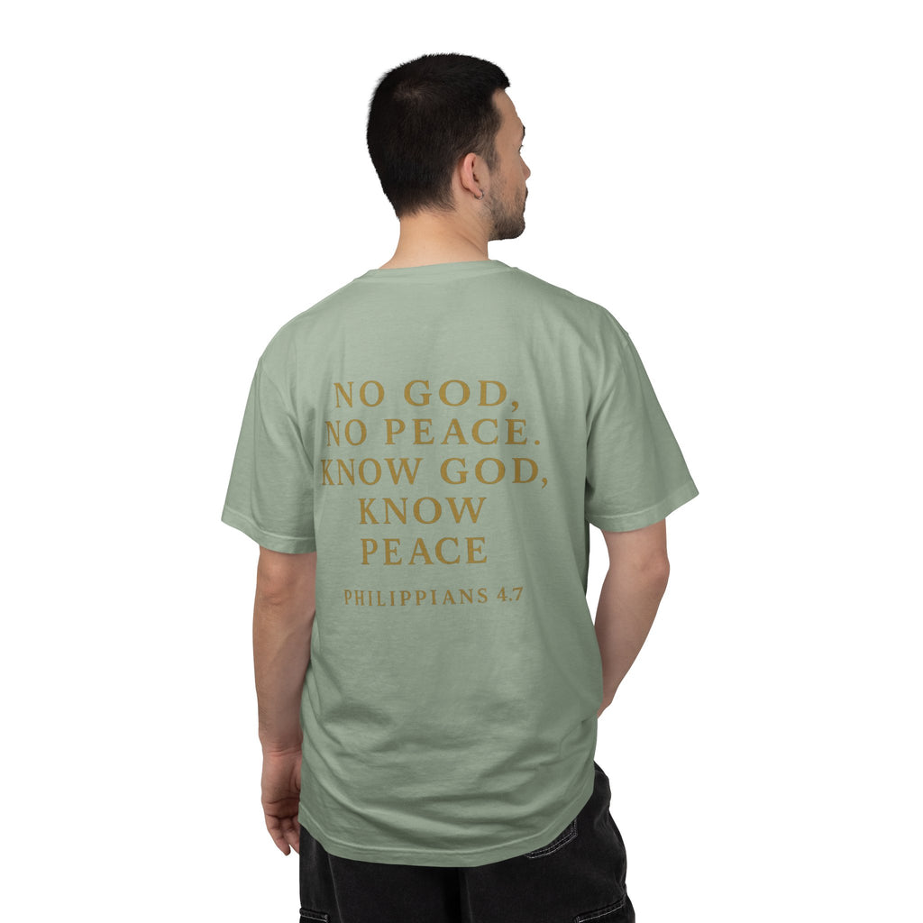 Christian T-Shirt | STILL "No God No Peace" | Faith Scripture Tee | STILL Collection