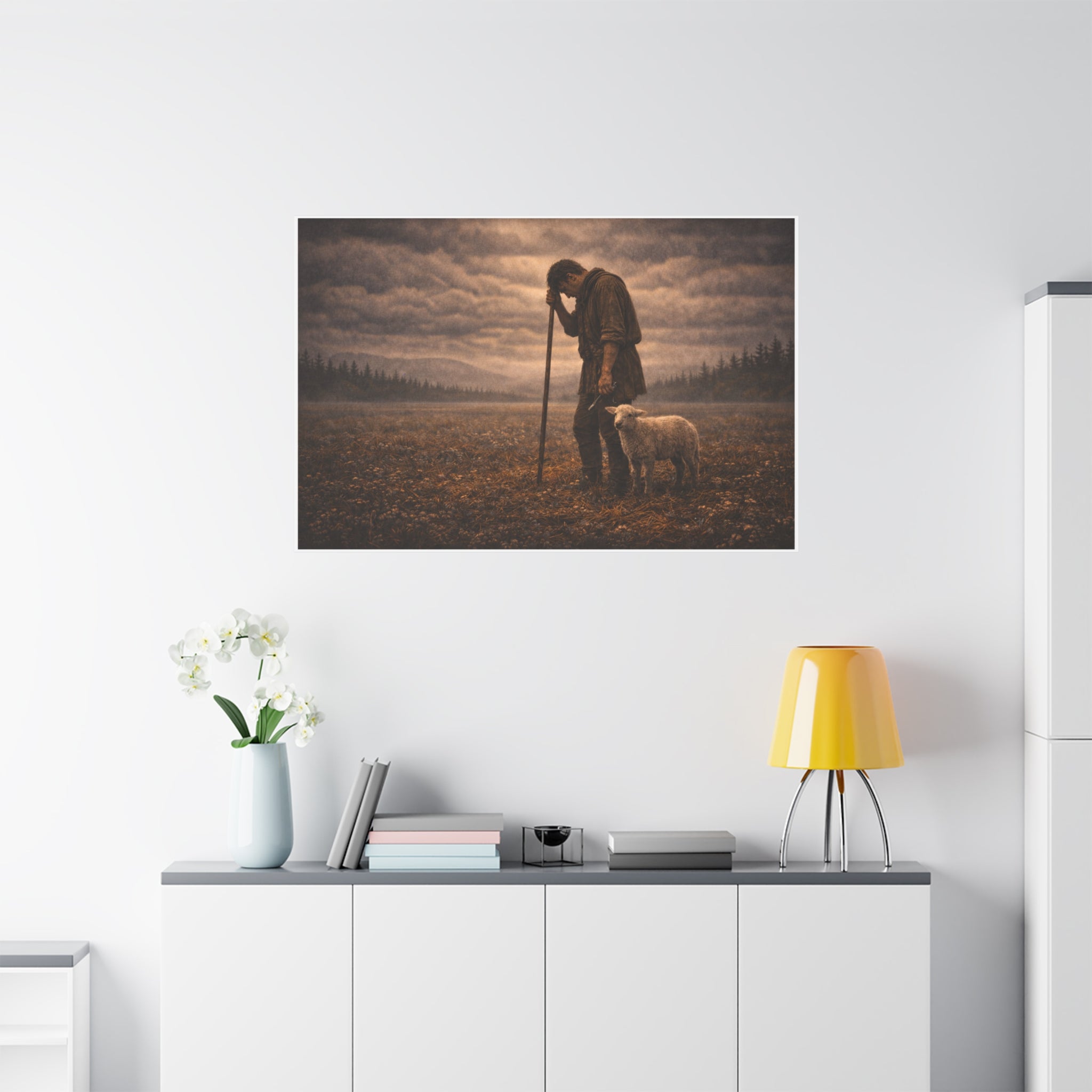 Stormy Meadow Wall Art | "The Weight" #4 of 12 | Inspirational Canvas Print | Fine Art