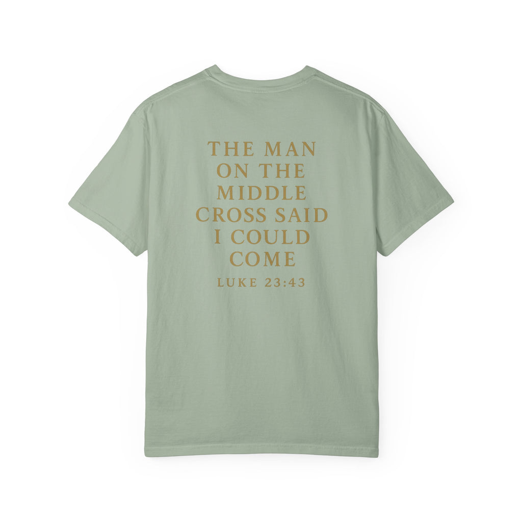 Christian T-Shirt | STILL "The Man on the Middle Cross" | Faith Scripture Tee | STILL Collection
