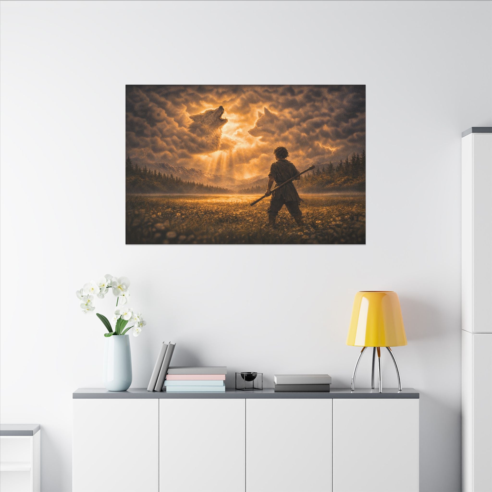 Stormy Meadow Wall Art | "The Omen" #2 of 12 | Cinematic Canvas Print | Fine Art