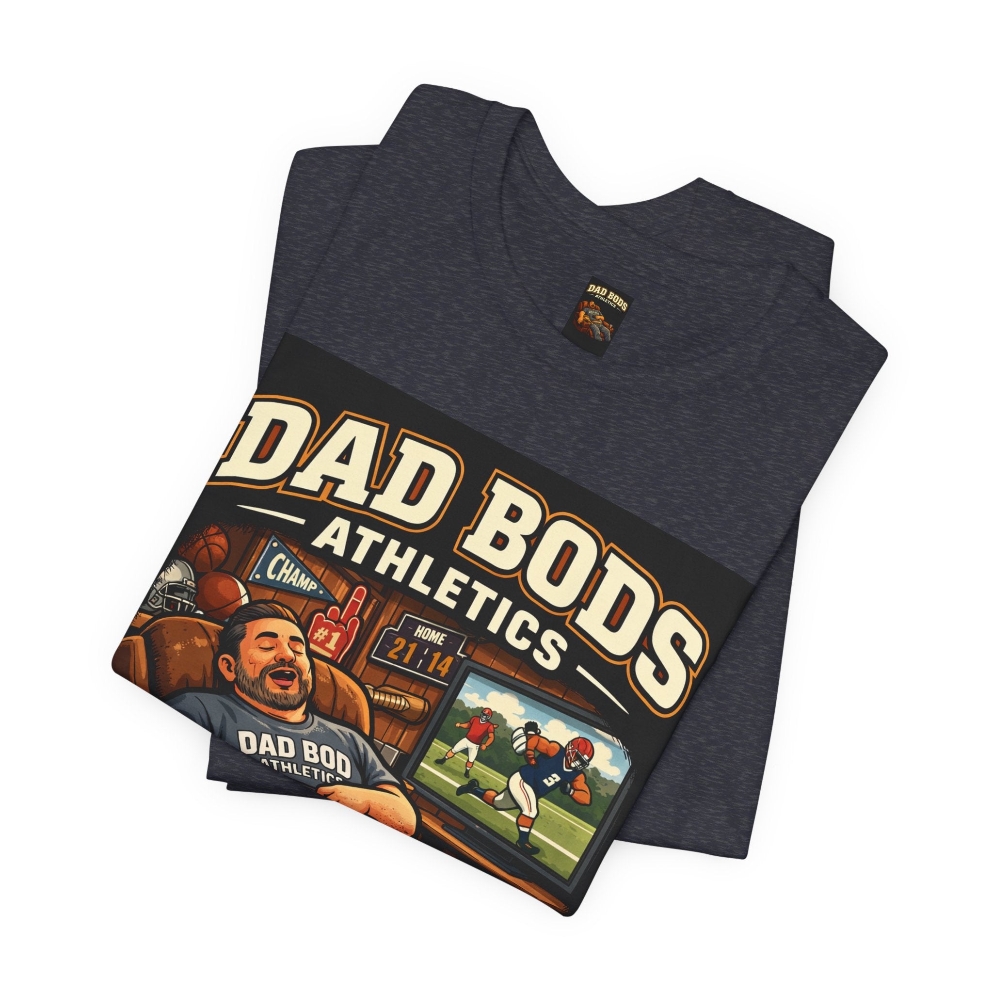 Funny Dad Shirt | Gold Medalist in Channel Surfing | Dad Bods Athletics | Father's Day Gift
