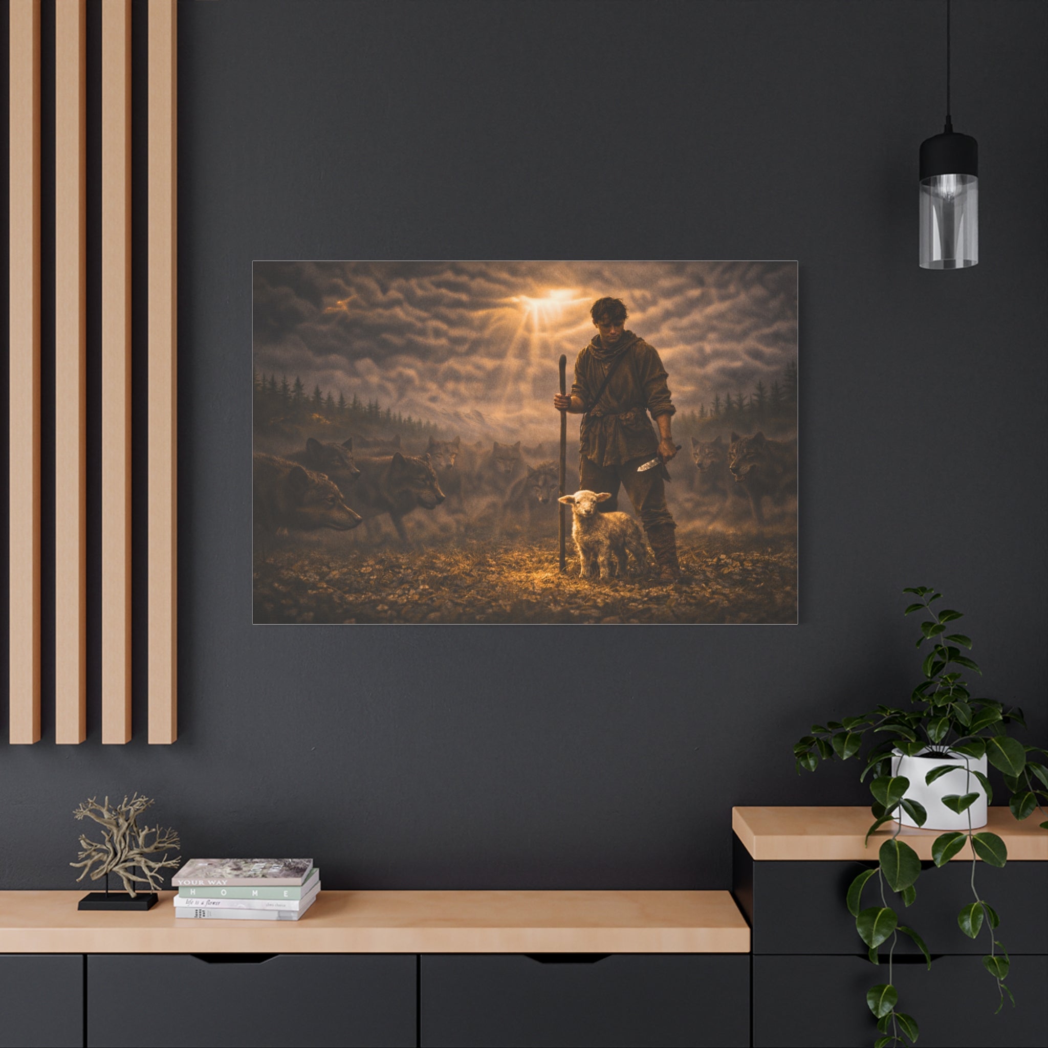 Stormy Meadow Wall Art | "The Stand" #3 of 12 | Motivational Canvas Print | Fine Art