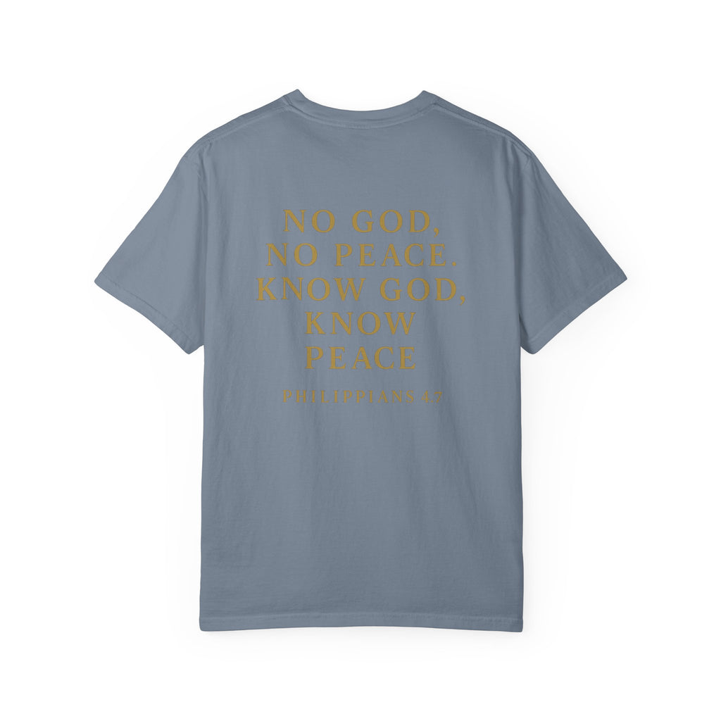 Christian T-Shirt | STILL "No God No Peace" | Faith Scripture Tee | STILL Collection