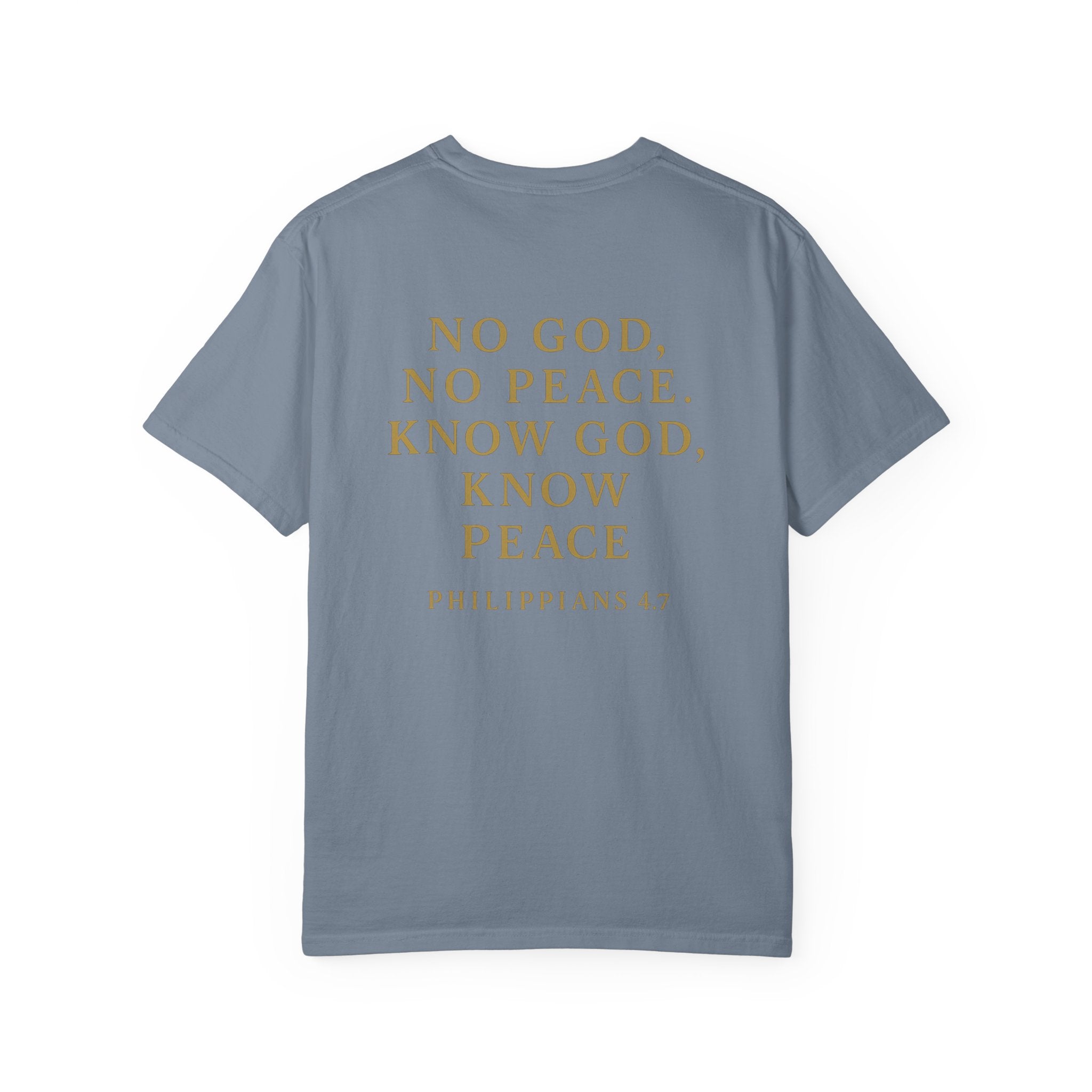 Christian T-Shirt | STILL "No God No Peace" | Faith Scripture Tee | STILL Collection