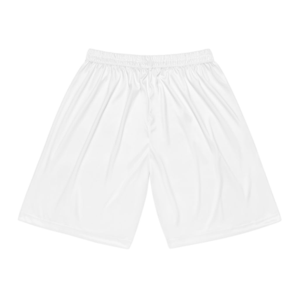 DBA round monogram left leg, Basketball Shorts (AOP)