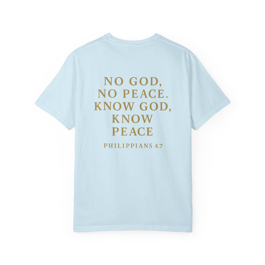 Christian T-Shirt | STILL "No God No Peace" | Faith Scripture Tee | STILL Collection