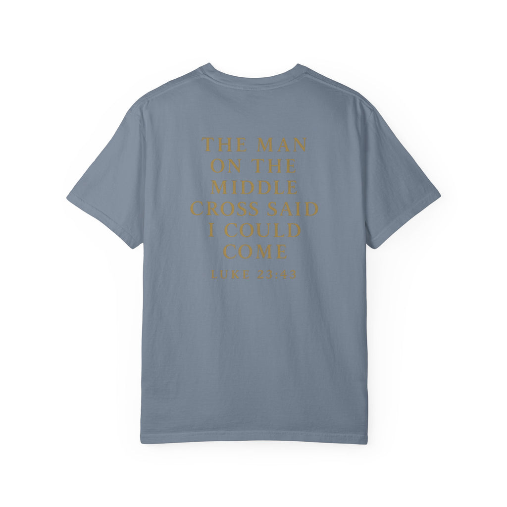 Christian T-Shirt | STILL "The Man on the Middle Cross" | Faith Scripture Tee | STILL Collection