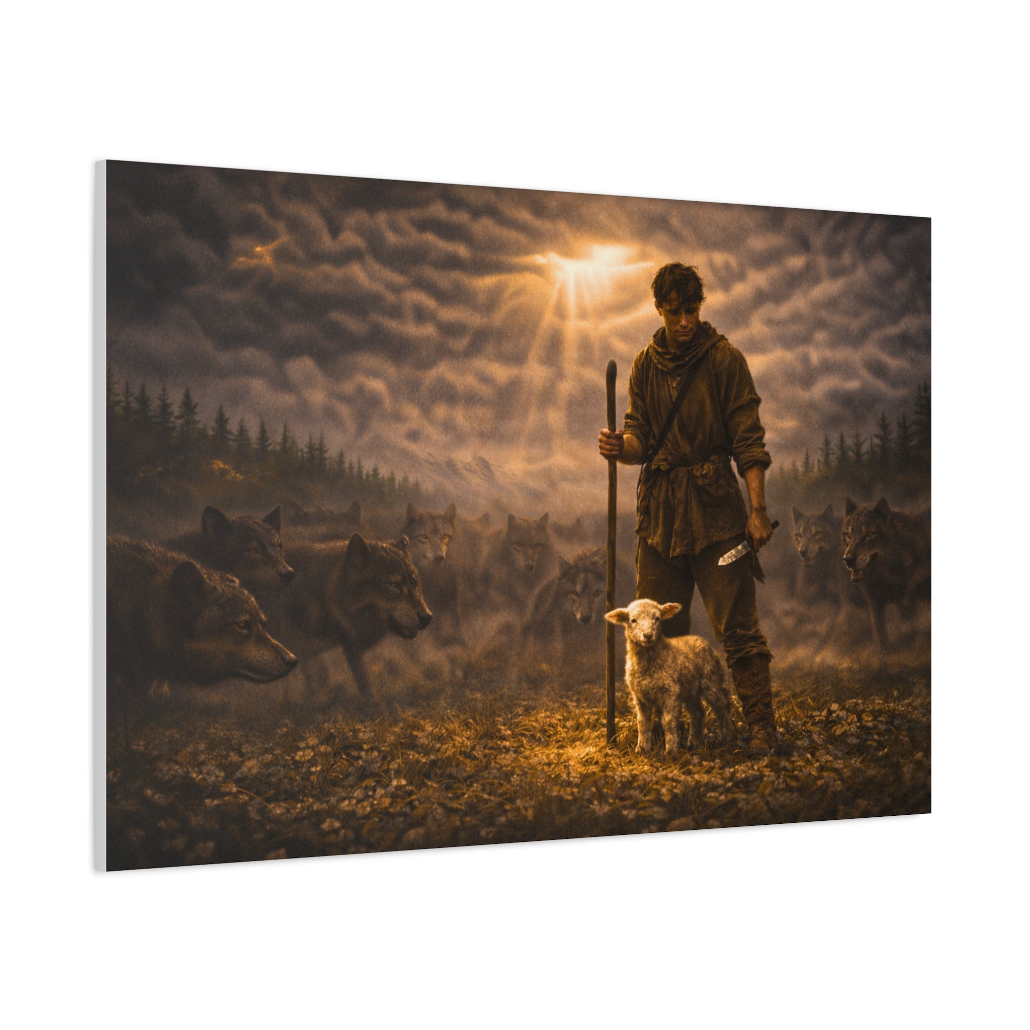 Stormy Meadow Wall Art | "The Stand" #3 of 12 | Motivational Canvas Print | Fine Art
