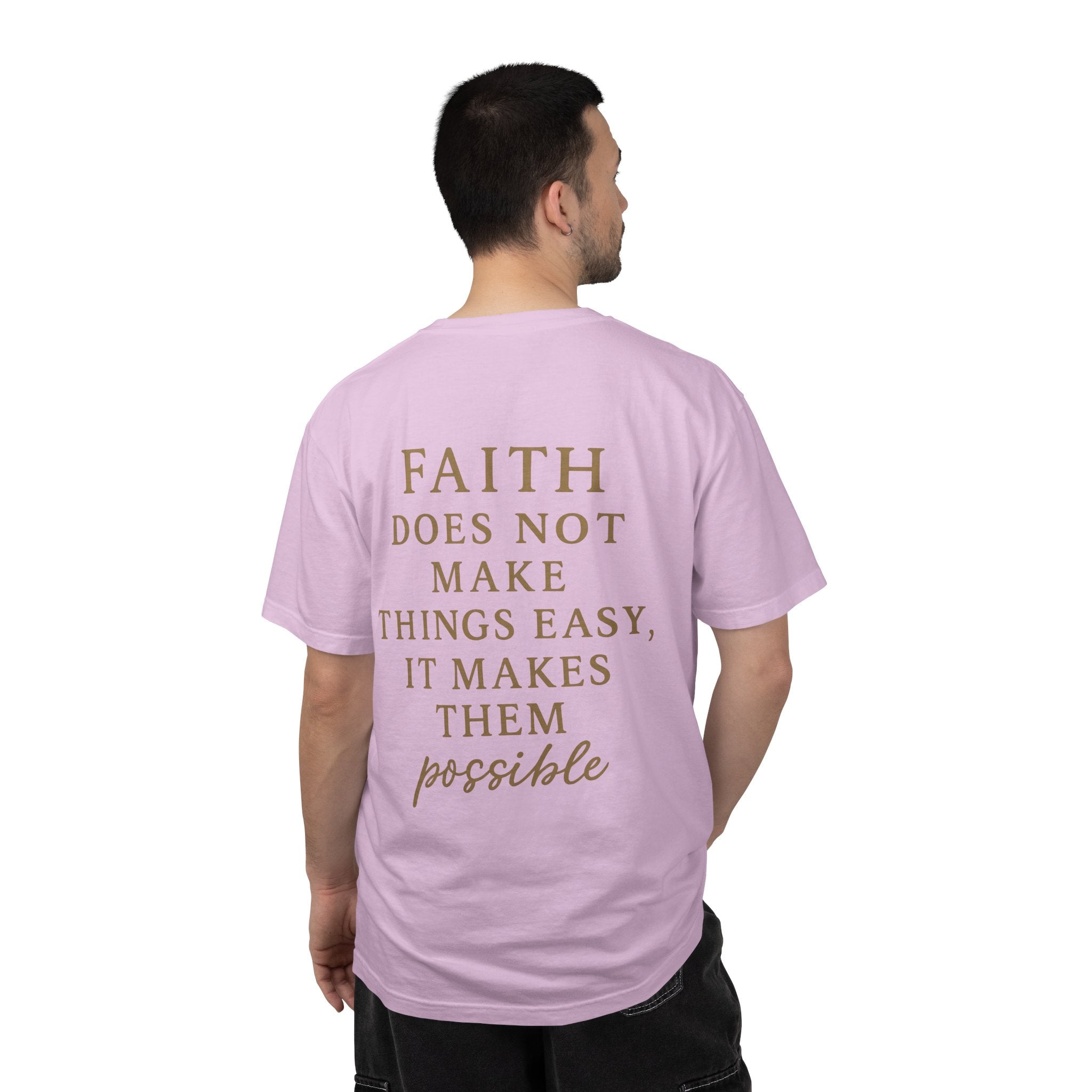 Christian T-Shirt | STILL "Faith Makes Things Possible" | Scripture Tee | STILL Collection