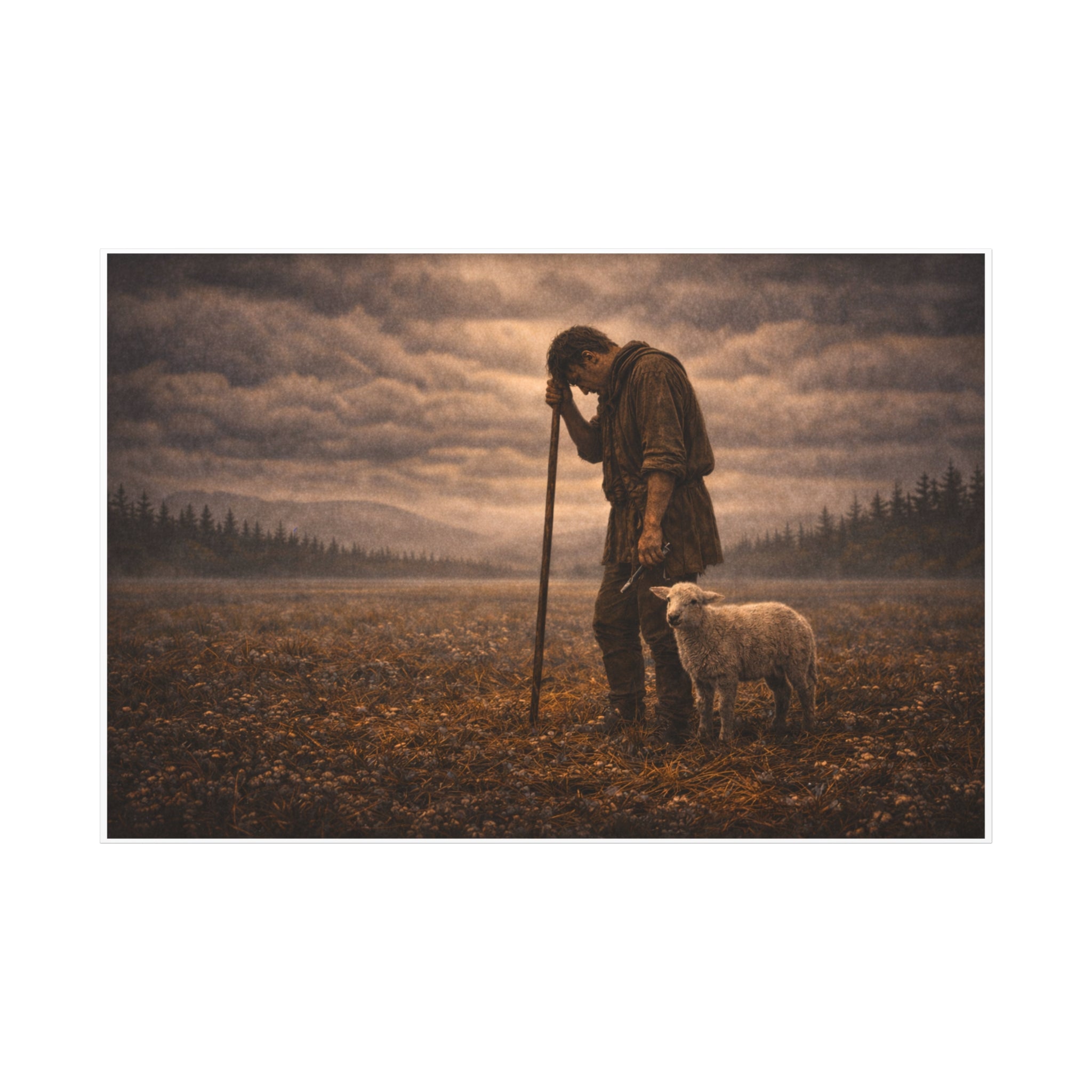 Stormy Meadow Wall Art | "The Weight" #4 of 12 | Inspirational Canvas Print | Fine Art