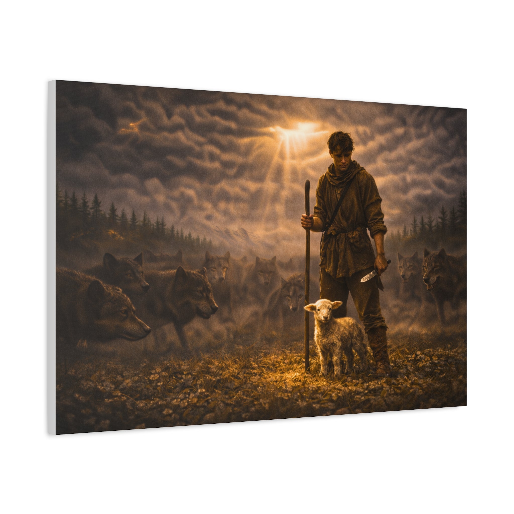 Stormy Meadow Wall Art | "The Stand" #3 of 12 | Motivational Canvas Print | Fine Art