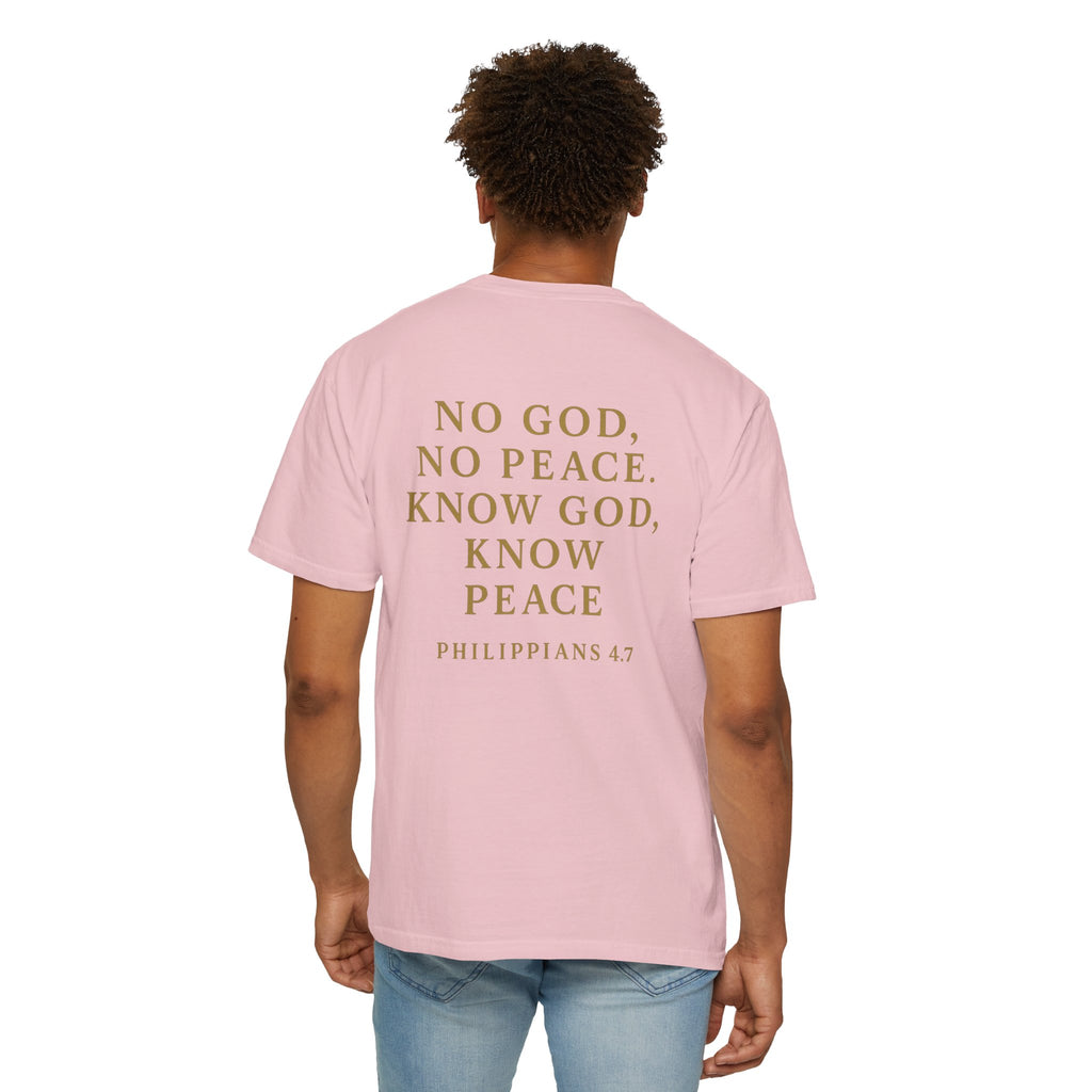Christian T-Shirt | STILL "No God No Peace" | Faith Scripture Tee | STILL Collection