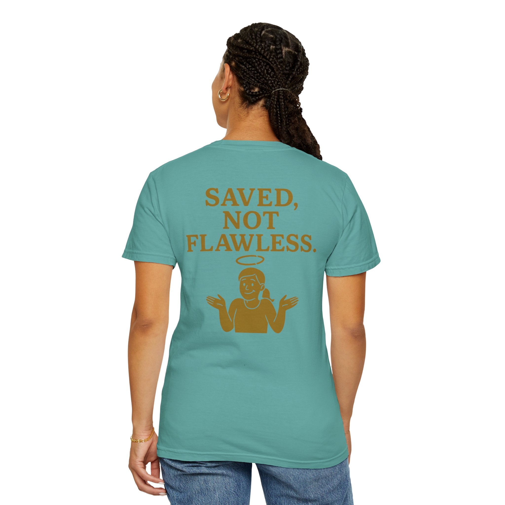 Christian T-Shirt | STILL "Saved Not Flawless" Women's | Faith Apparel | STILL Collection