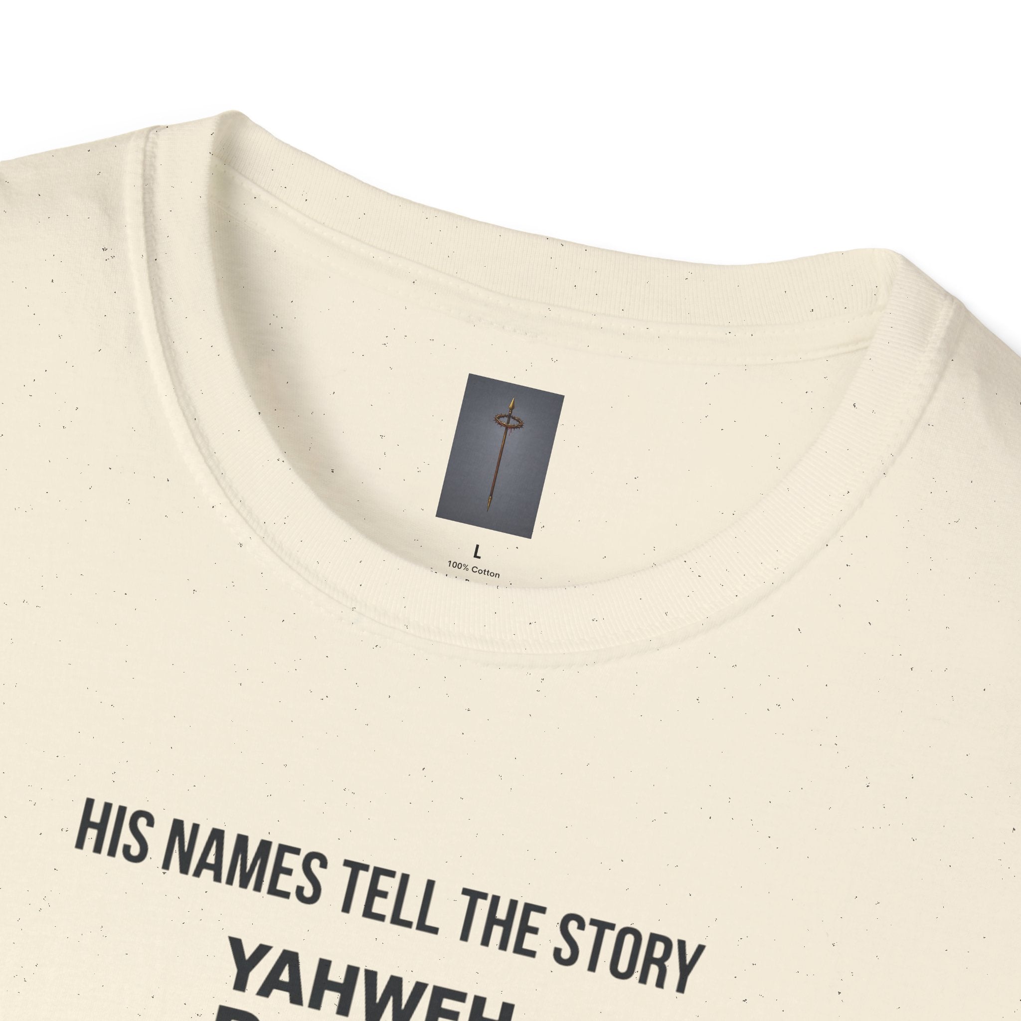 Christian Jesus Names T-Shirt — 'His Names Tell the Story' Faith Tee