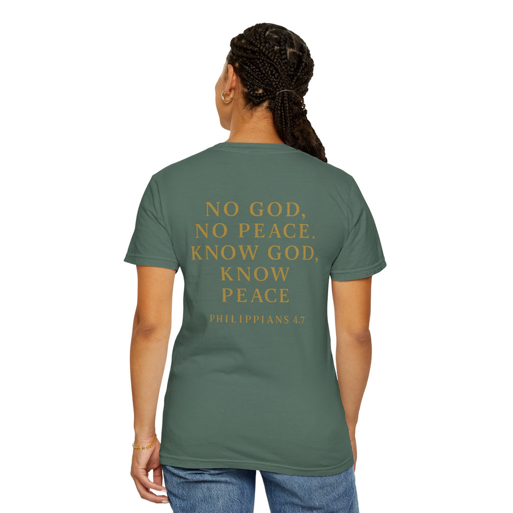 Christian T-Shirt | STILL "No God No Peace" | Faith Scripture Tee | STILL Collection