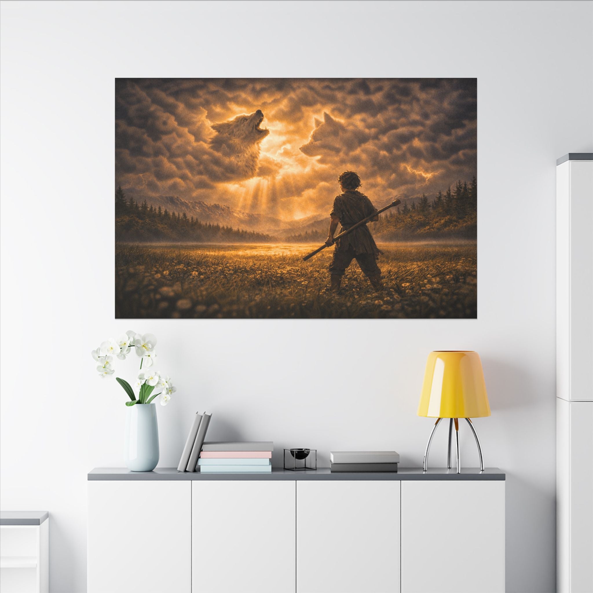 Stormy Meadow Wall Art | "The Omen" #2 of 12 | Cinematic Canvas Print | Fine Art