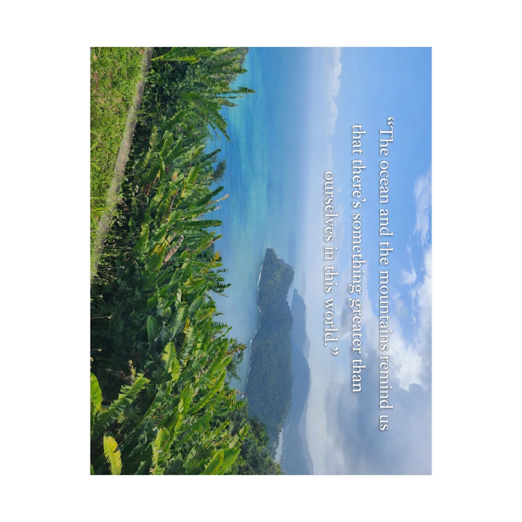 The OCEAN and the MOUNTAINS, Matte Vertical Posters