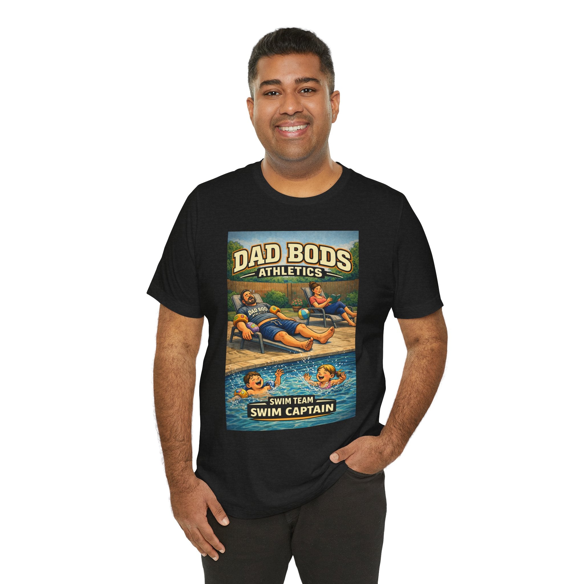 Funny Dad Shirt | Swim Captain | Dad Bods Athletics | Father's Day Gift for Dads