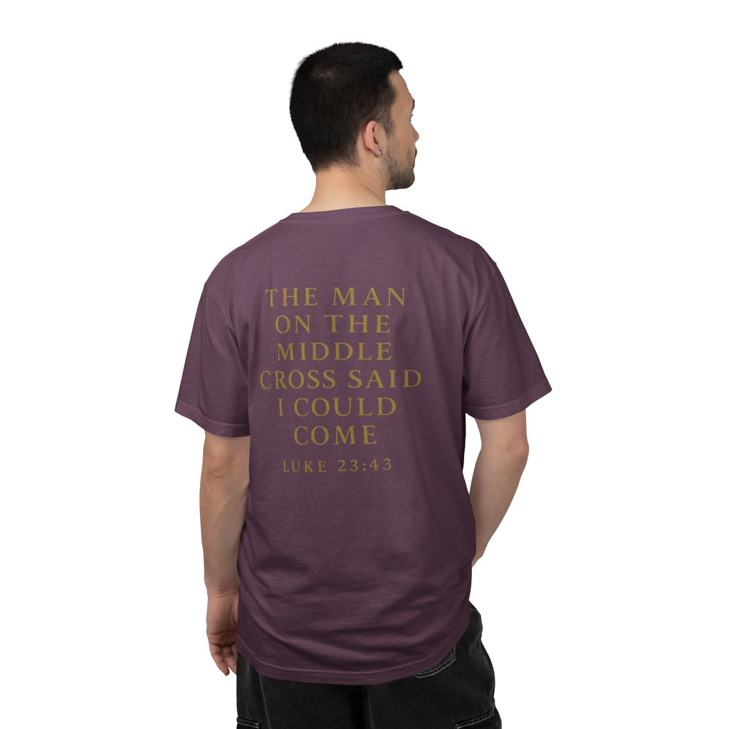 Christian T-Shirt | STILL "The Man on the Middle Cross" | Faith Scripture Tee | STILL Collection