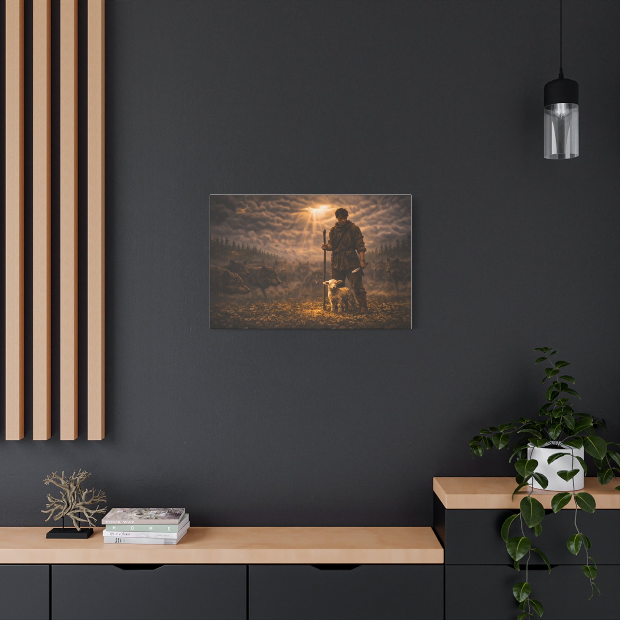 Stormy Meadow Wall Art | "The Stand" #3 of 12 | Motivational Canvas Print | Fine Art