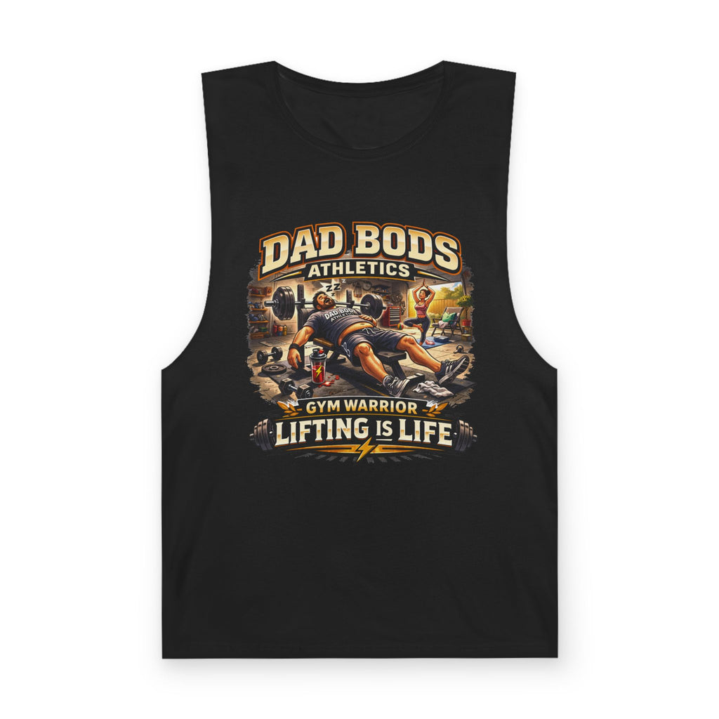 DBA Lifting is Life (front ) Unisex Barnard Tank