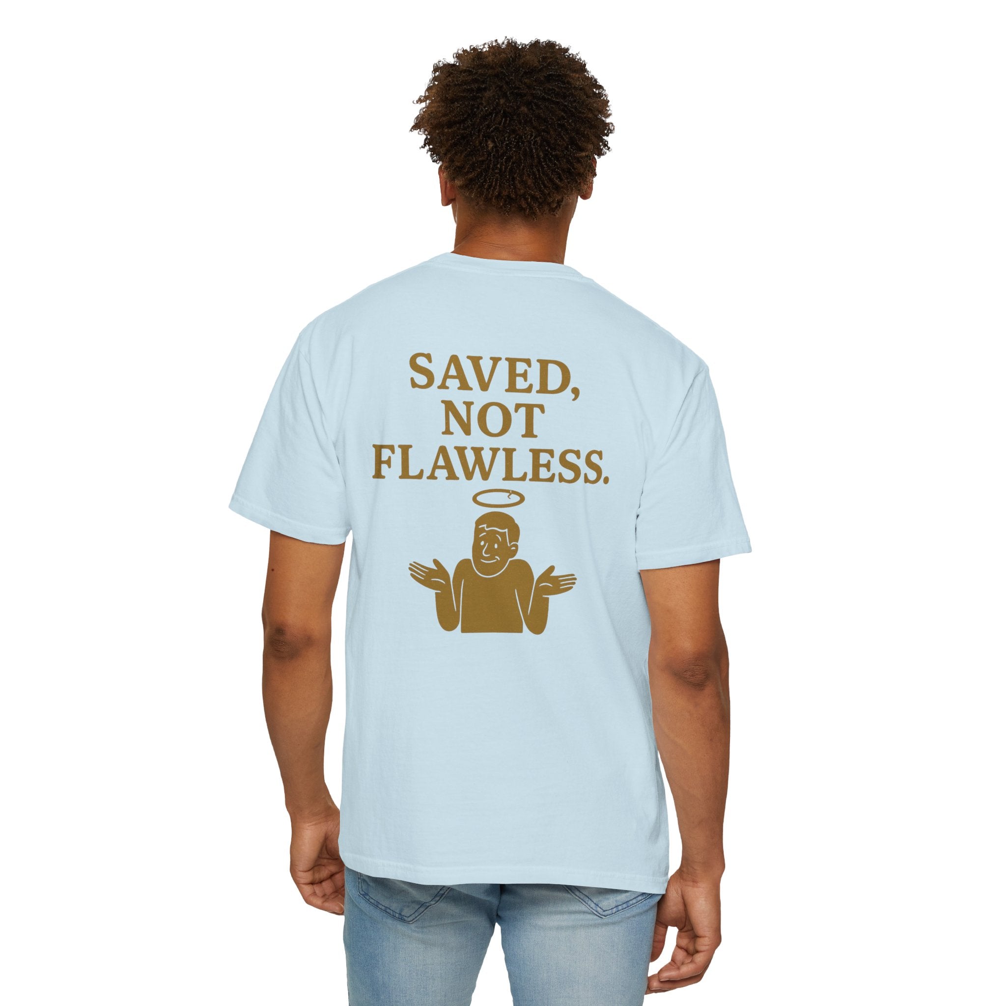Christian T-Shirt | STILL "Saved Not Flawless" Men's | Faith Apparel | STILL Collection