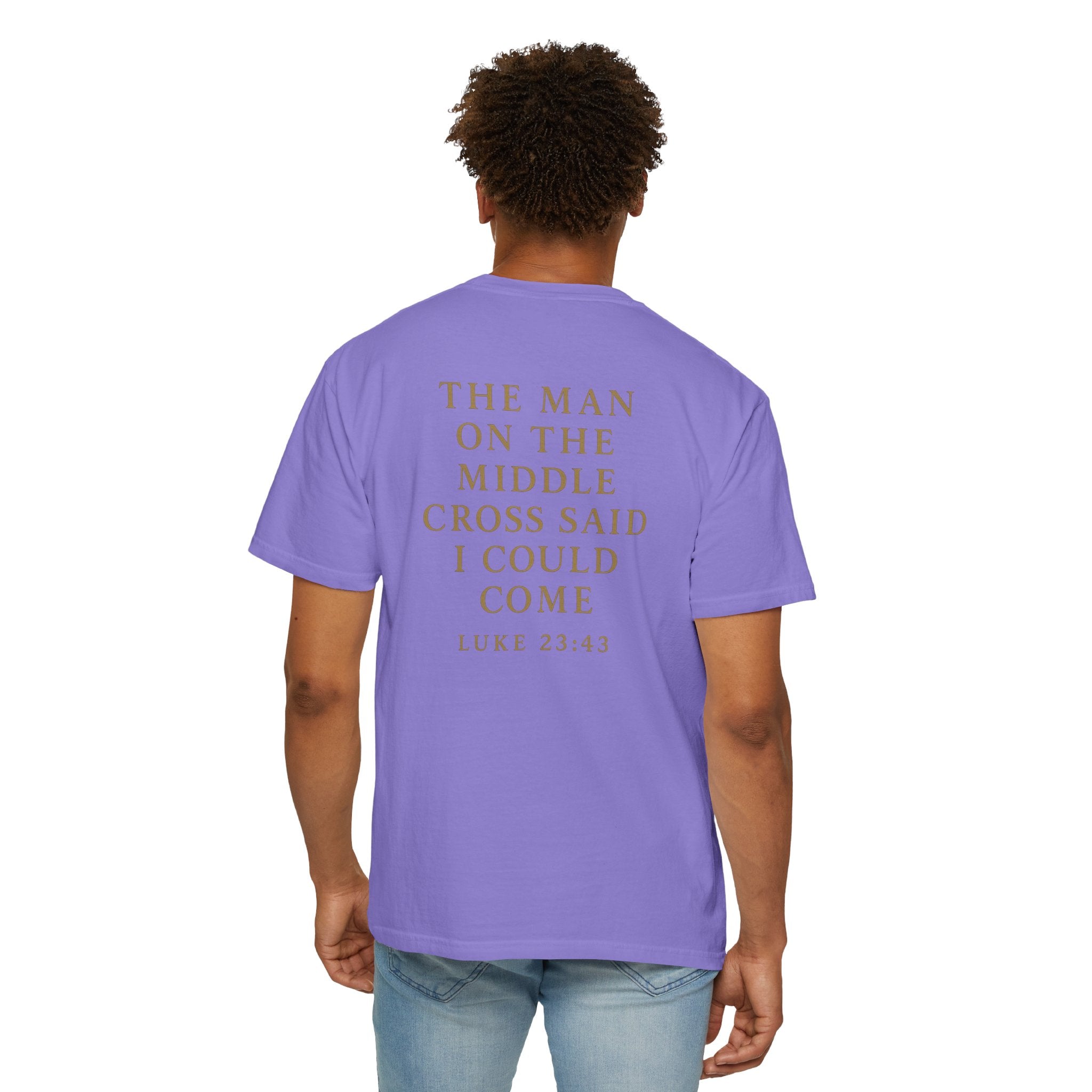 Christian T-Shirt | STILL "The Man on the Middle Cross" | Faith Scripture Tee | STILL Collection