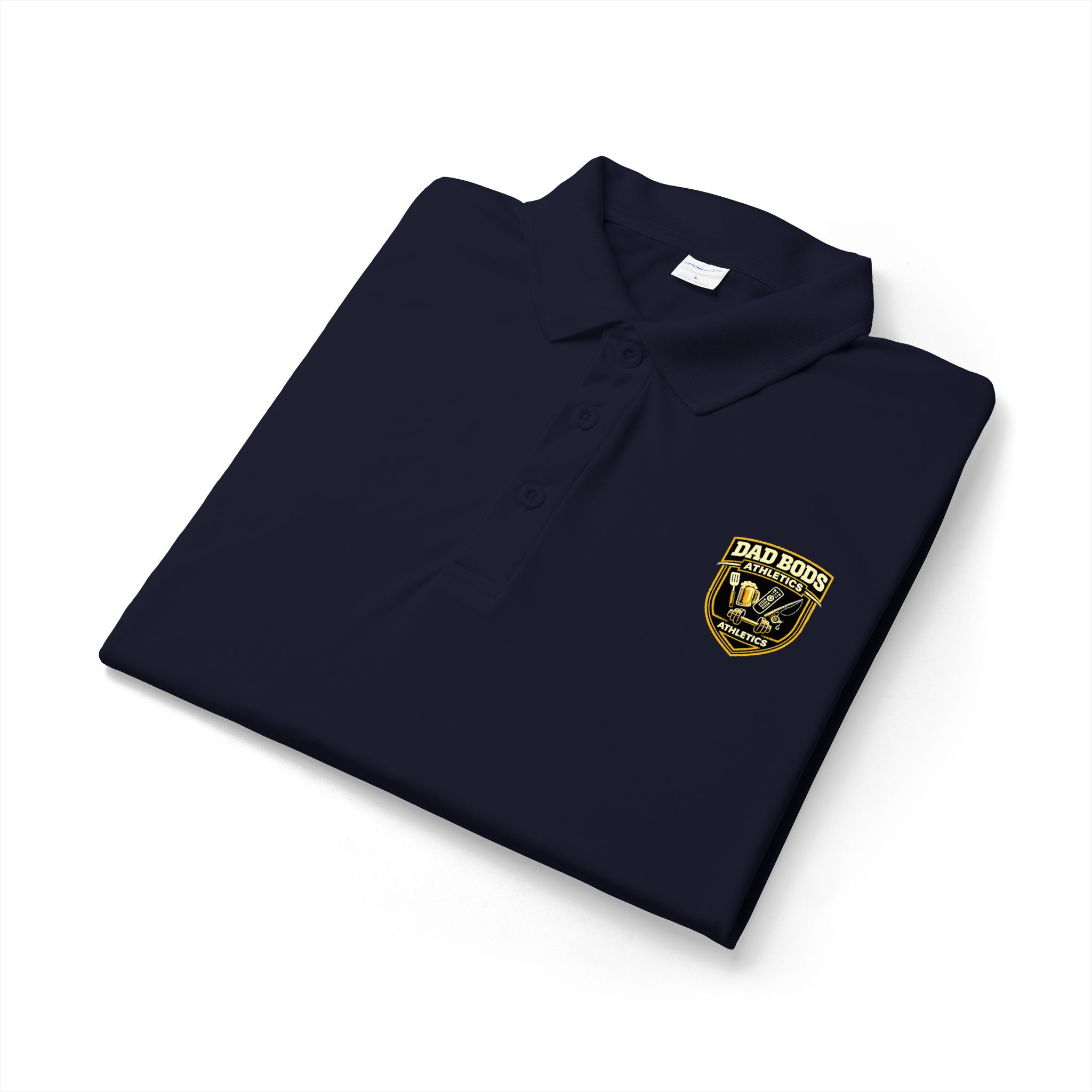 Men's 'Dad Bods Athletics Logo' Polo Shirt – Performance Golf & Work Polo
