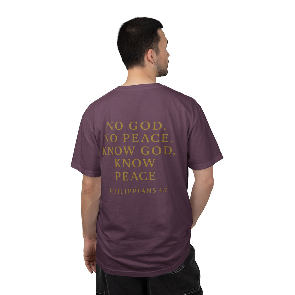 Christian T-Shirt | STILL "No God No Peace" | Faith Scripture Tee | STILL Collection