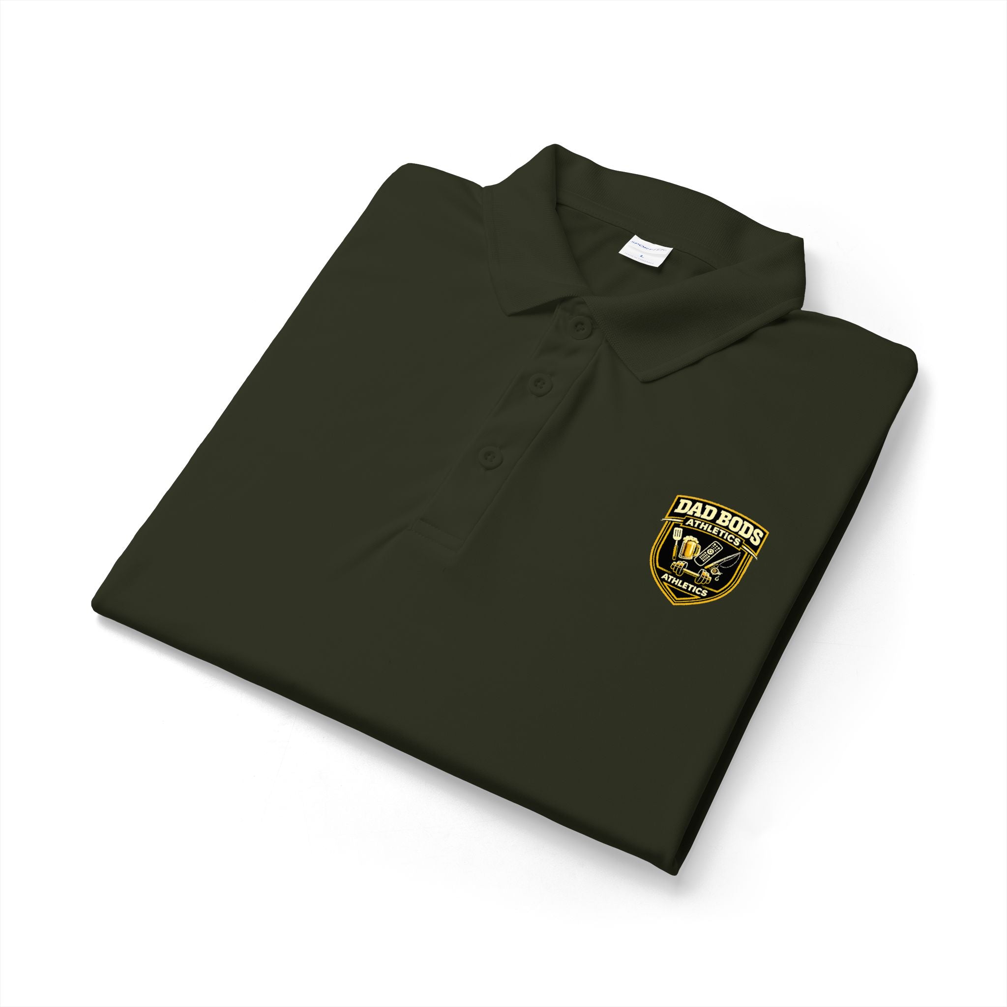 Men's 'Dad Bods Athletics Logo' Polo Shirt – Performance Golf & Work Polo