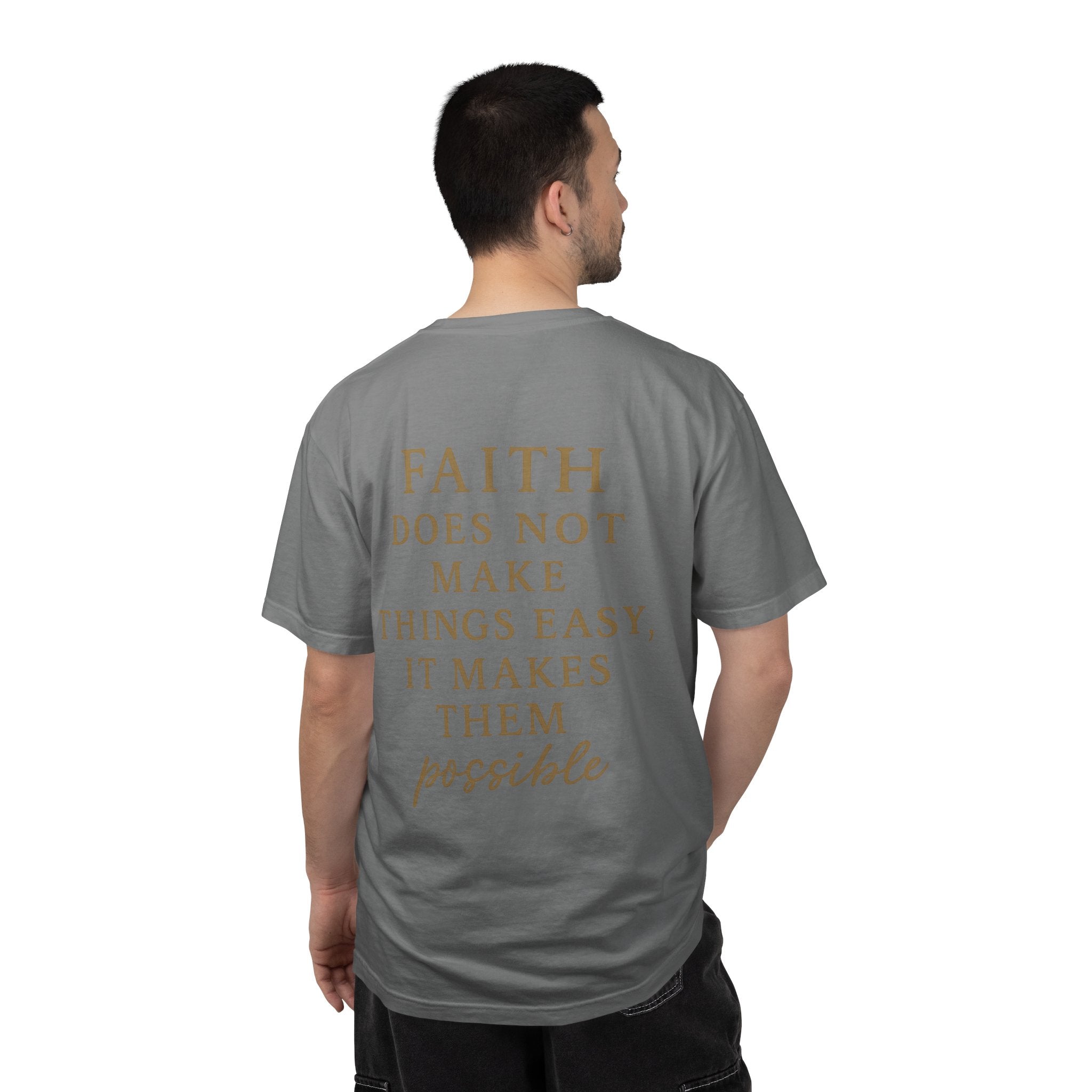 Christian T-Shirt | STILL "Faith Makes Things Possible" | Scripture Tee | STILL Collection