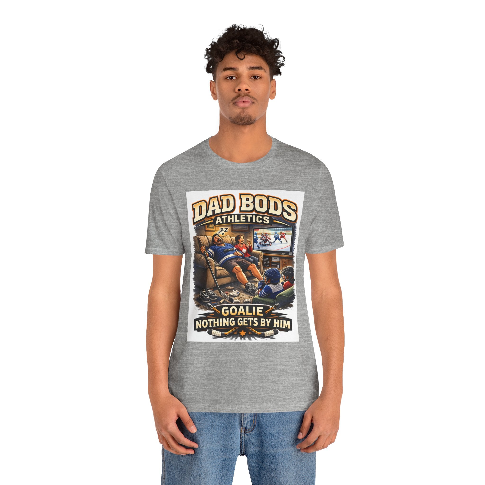 Funny Dad Shirt | Goalie Nothing Gets By Him | Dad Bods Athletics | Father's Day Gift