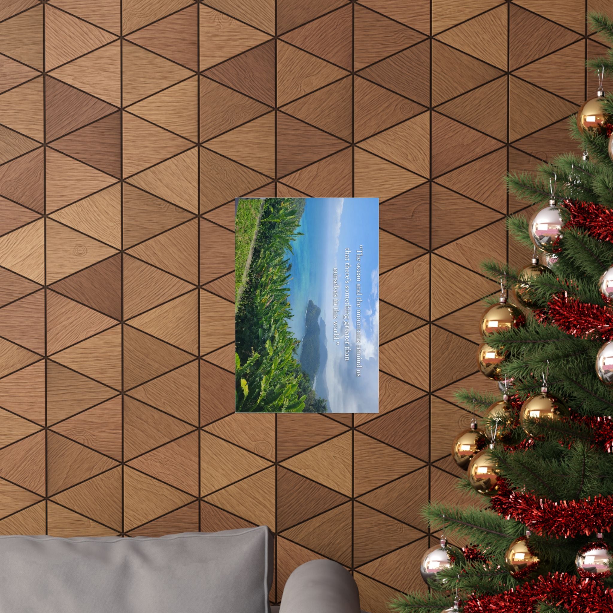 The OCEAN and the MOUNTAINS, Matte Vertical Posters