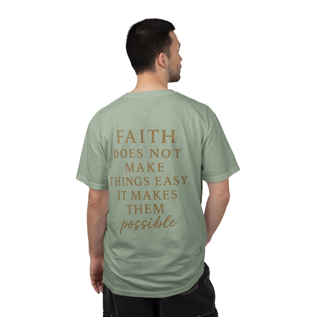 Christian T-Shirt | STILL "Faith Makes Things Possible" | Scripture Tee | STILL Collection