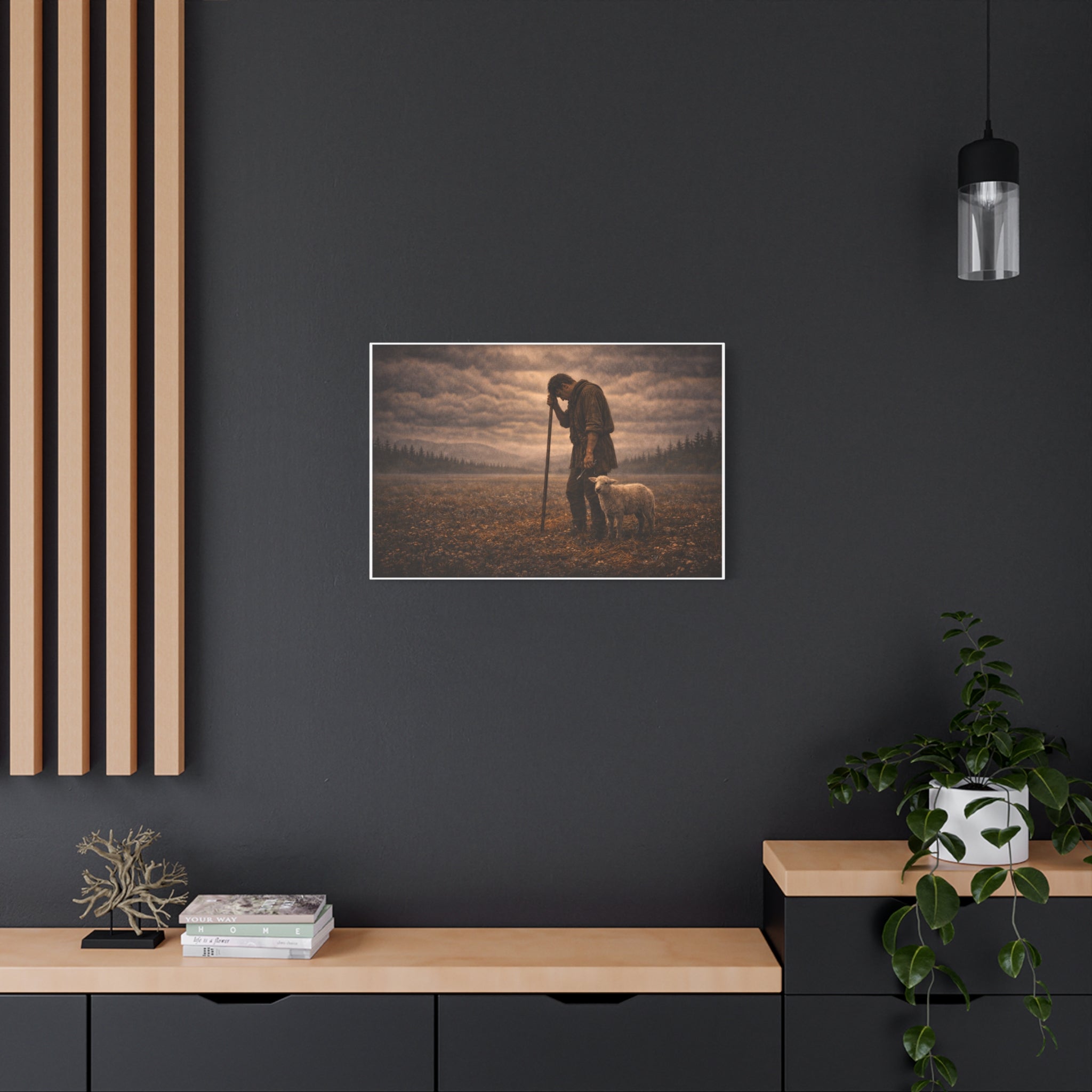 Stormy Meadow Wall Art | "The Weight" #4 of 12 | Inspirational Canvas Print | Fine Art