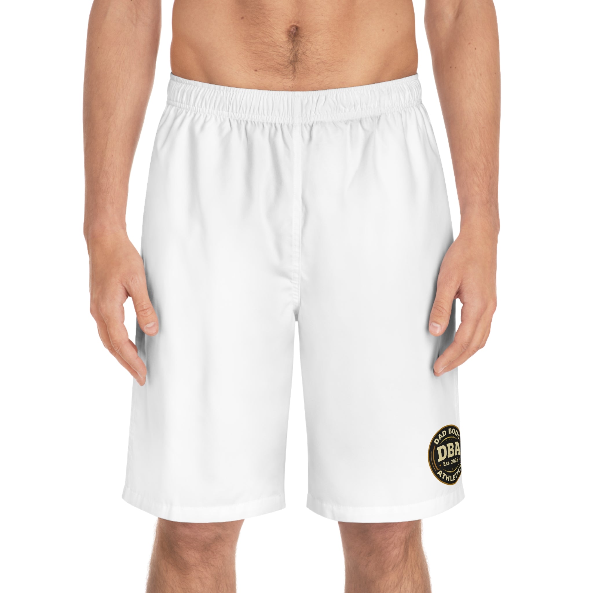DBA monogram ( left leg ) Men's Board Shorts (AOP)