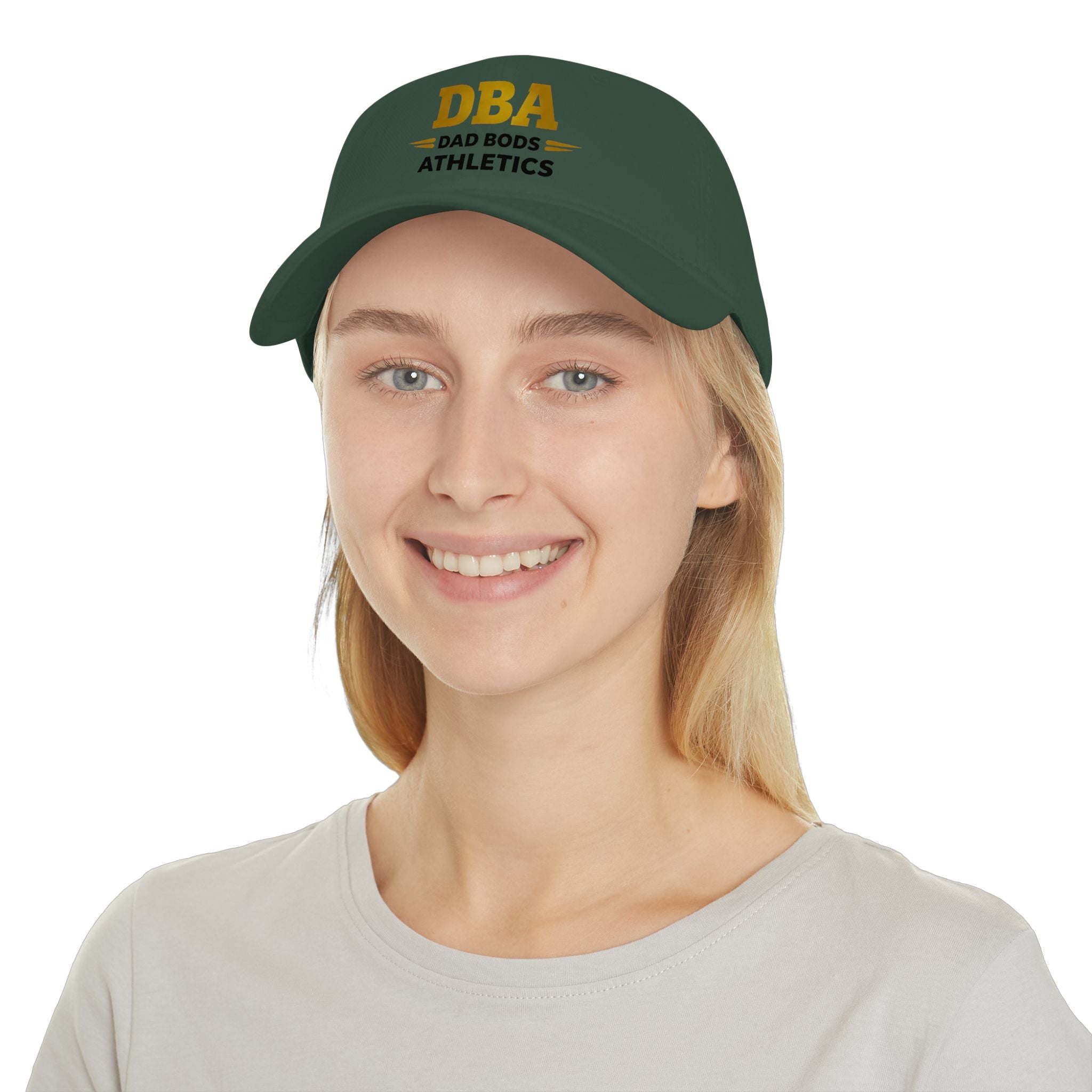 DBA Text Monogram , Low Profile Baseball Cap