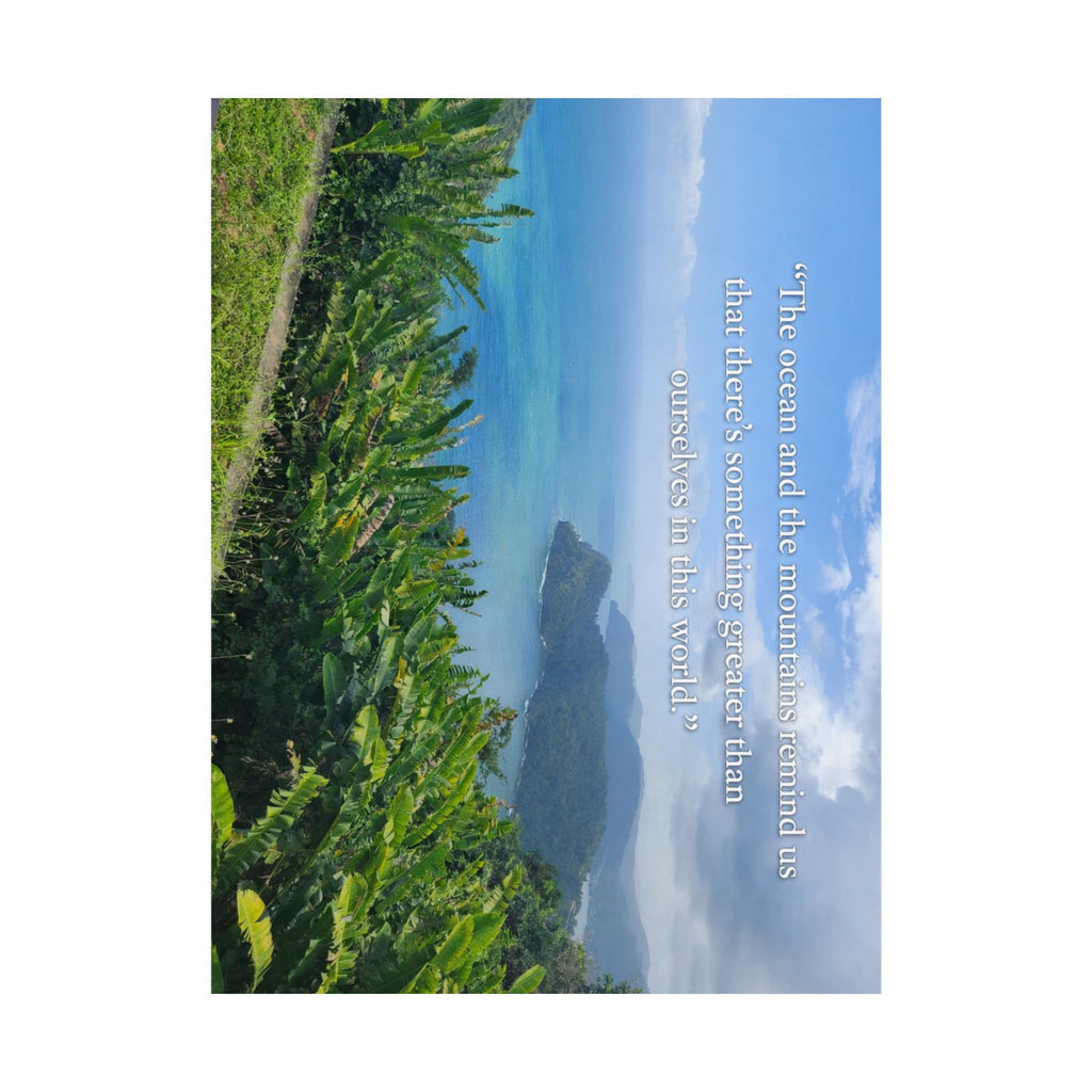 The OCEAN and the MOUNTAINS, Matte Vertical Posters