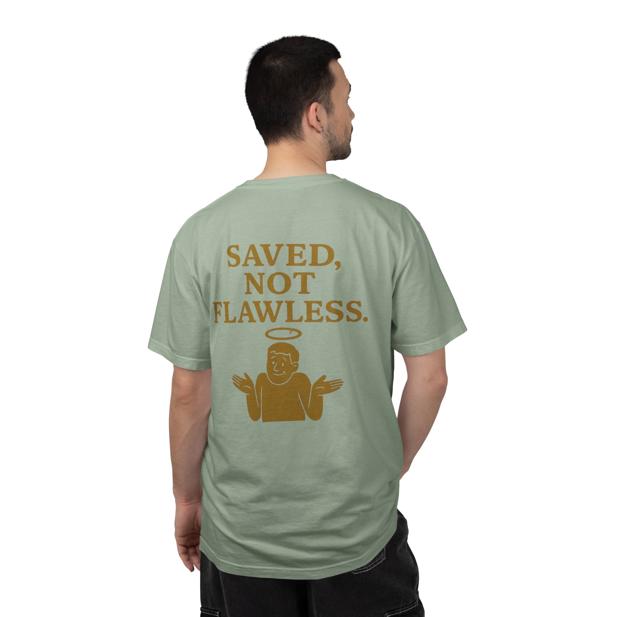 Christian T-Shirt | STILL "Saved Not Flawless" Men's | Faith Apparel | STILL Collection