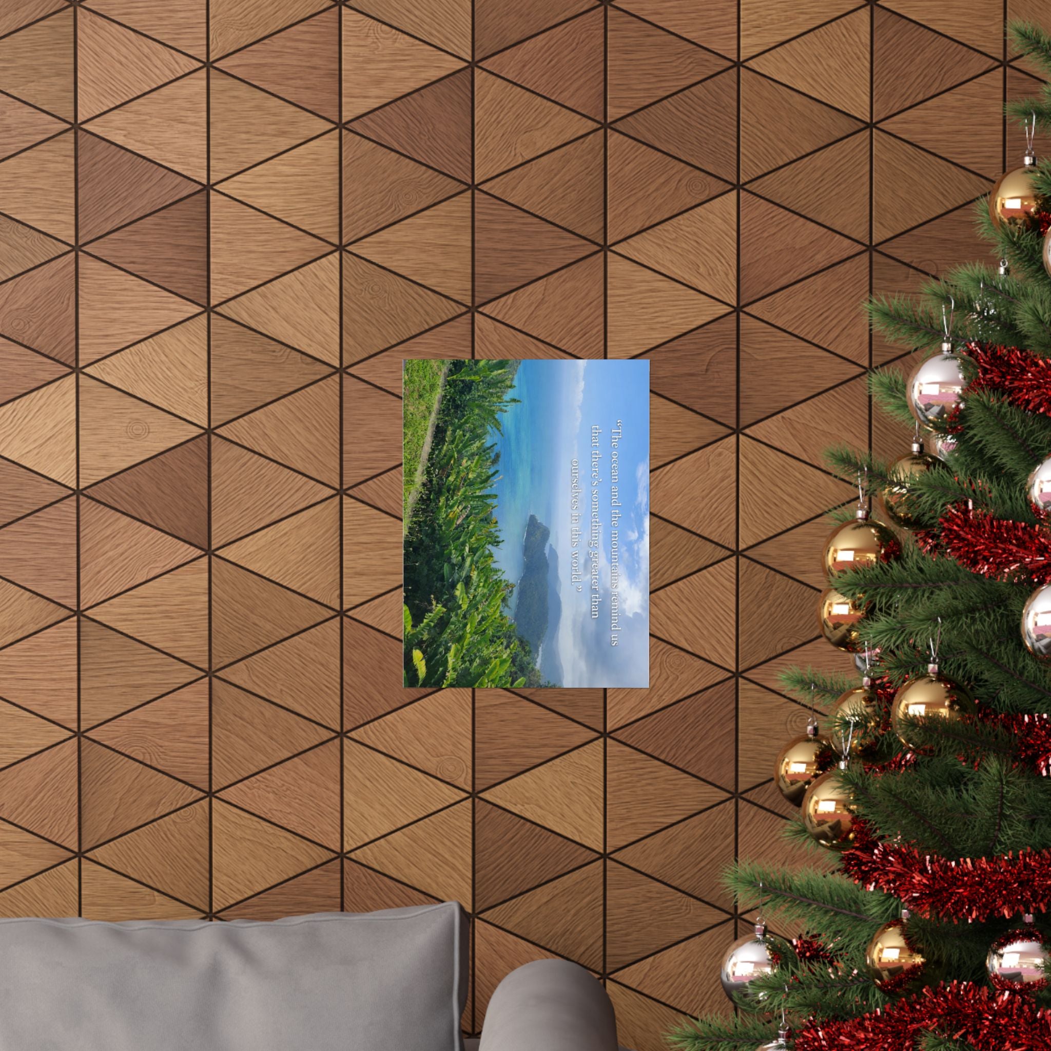 The OCEAN and the MOUNTAINS, Matte Vertical Posters