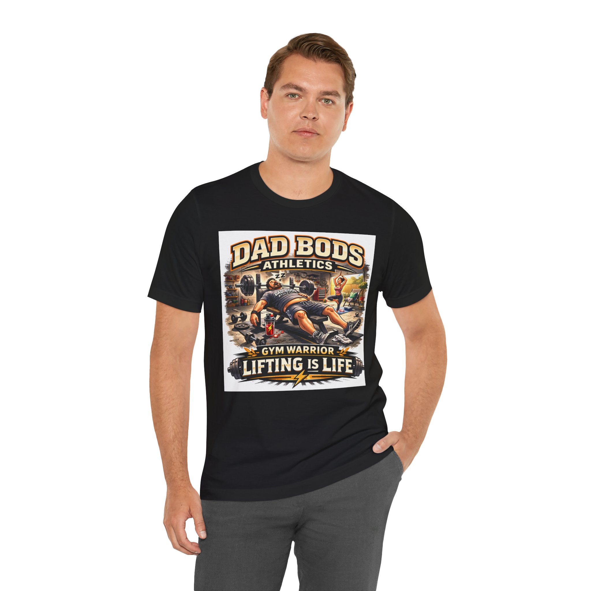 Funny Dad Shirt | Lifting is Life | Dad Bods Athletics | Father's Day Gift for Dads