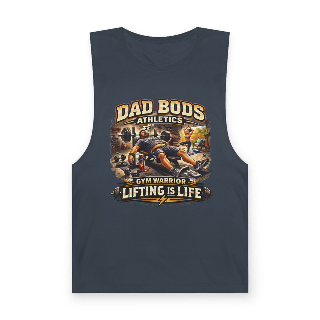 DBA Lifting is Life (front ) Unisex Barnard Tank