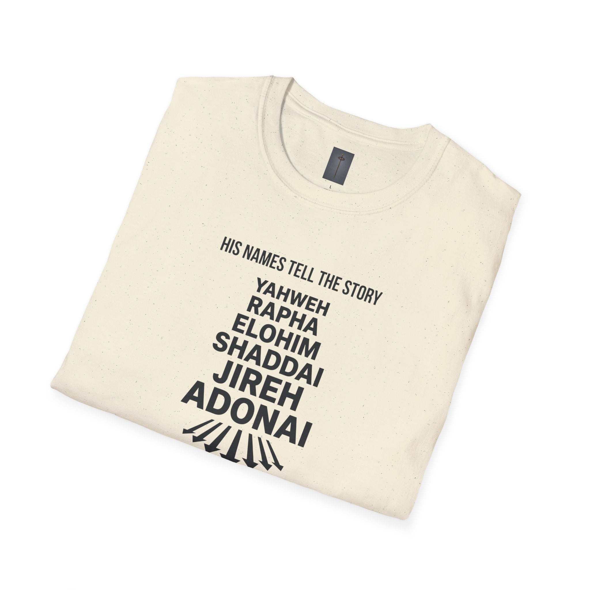 Christian Jesus Names T-Shirt — 'His Names Tell the Story' Faith Tee