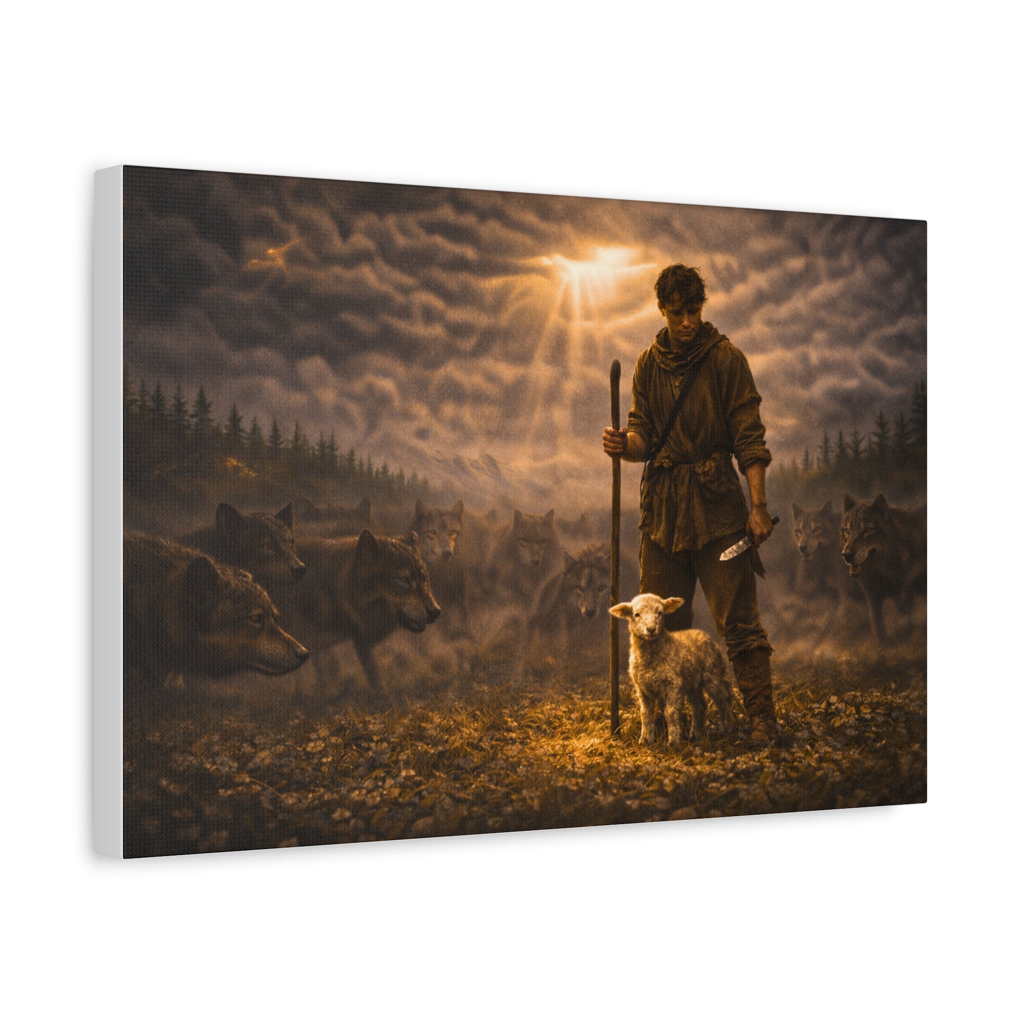 Stormy Meadow Wall Art | "The Stand" #3 of 12 | Motivational Canvas Print | Fine Art