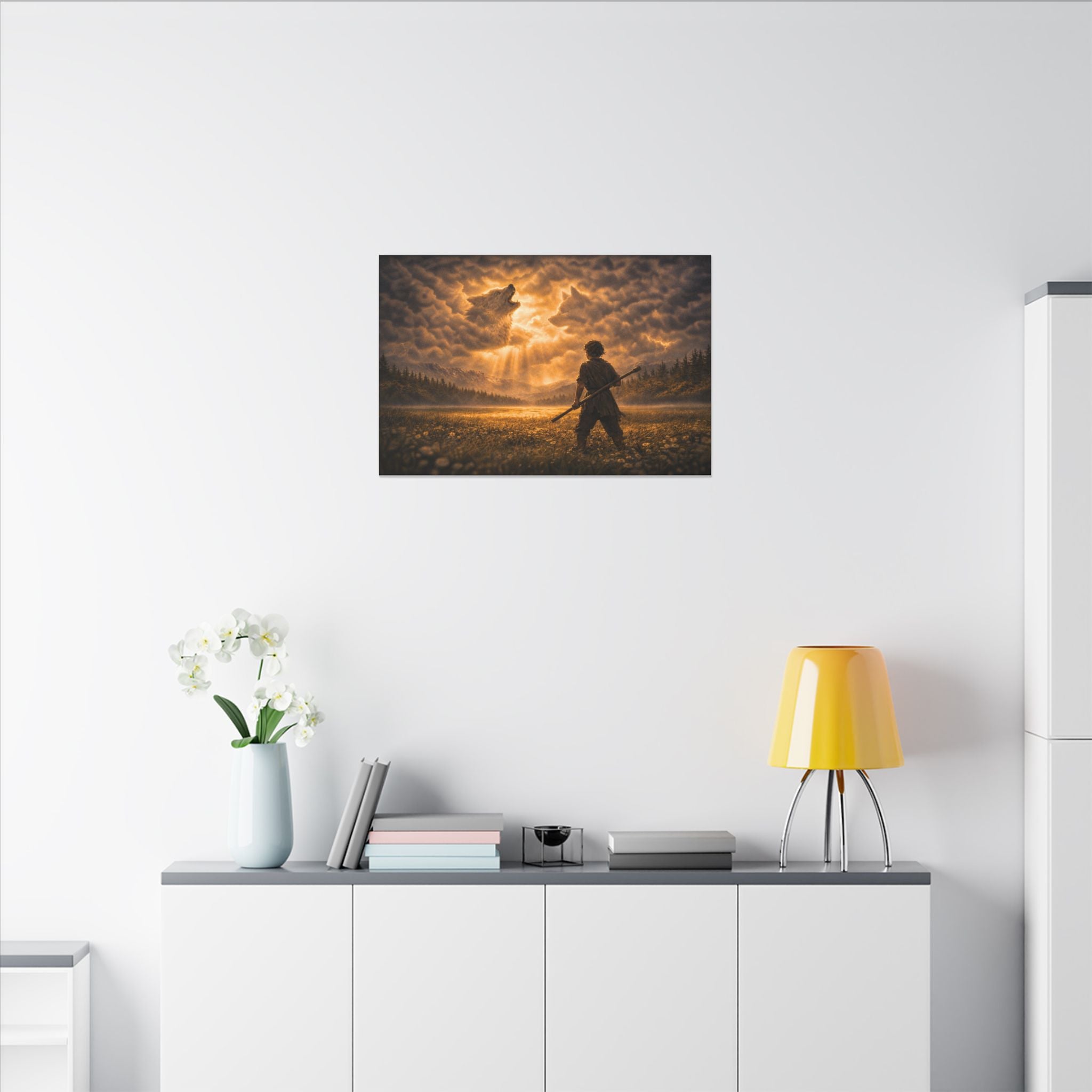 Stormy Meadow Wall Art | "The Omen" #2 of 12 | Cinematic Canvas Print | Fine Art