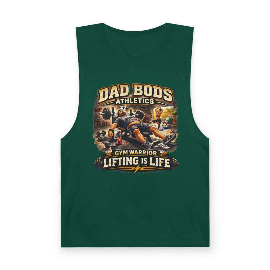 DBA Lifting is Life (front ) Unisex Barnard Tank