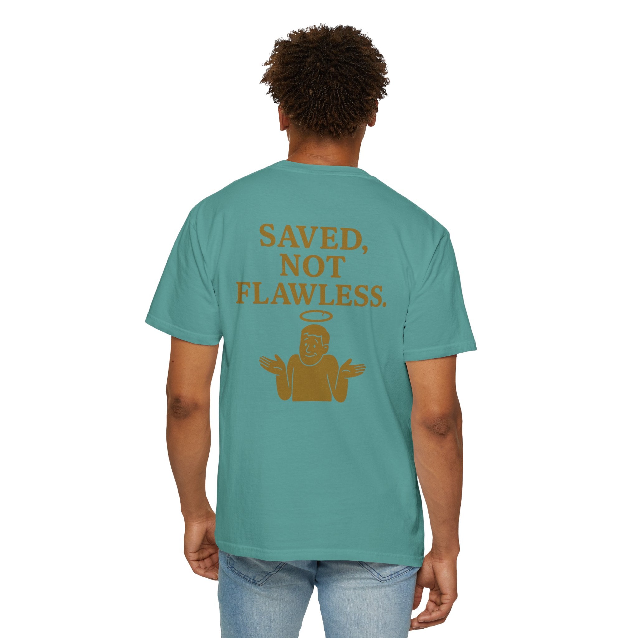 Christian T-Shirt | STILL "Saved Not Flawless" Men's | Faith Apparel | STILL Collection