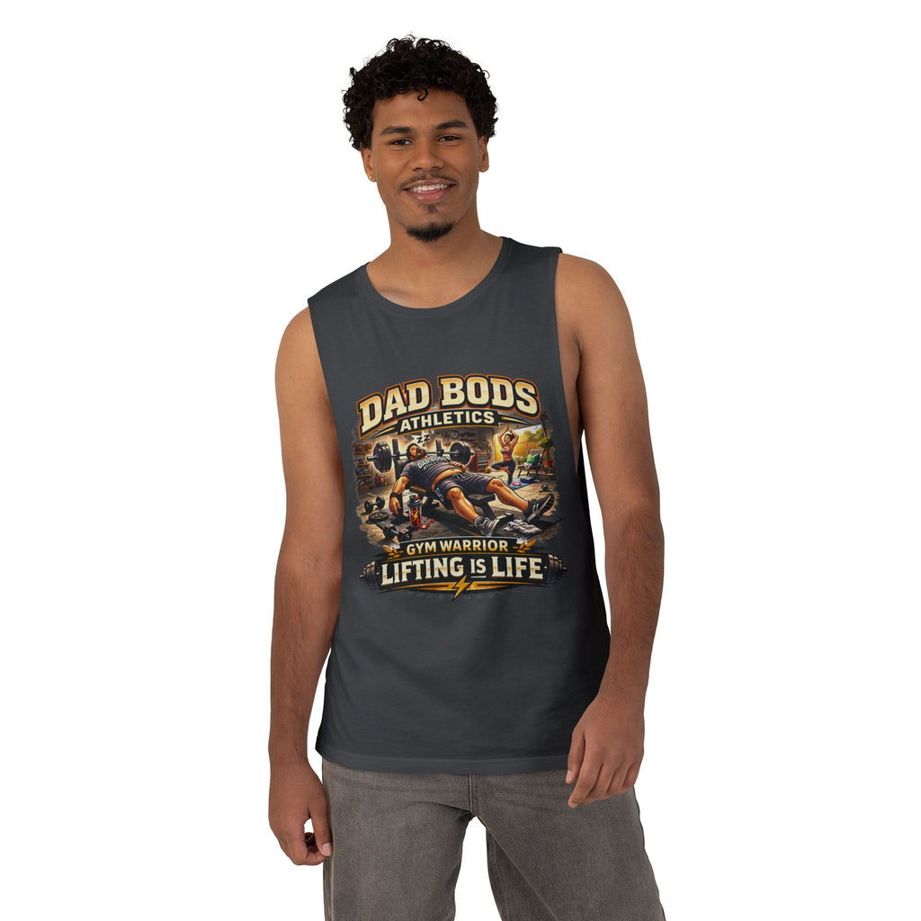 DBA Lifting is Life (front ) Unisex Barnard Tank