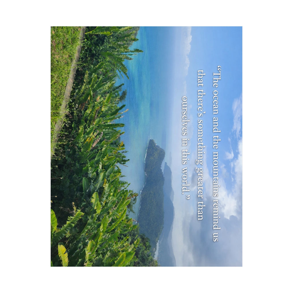 The OCEAN and the MOUNTAINS, Matte Vertical Posters