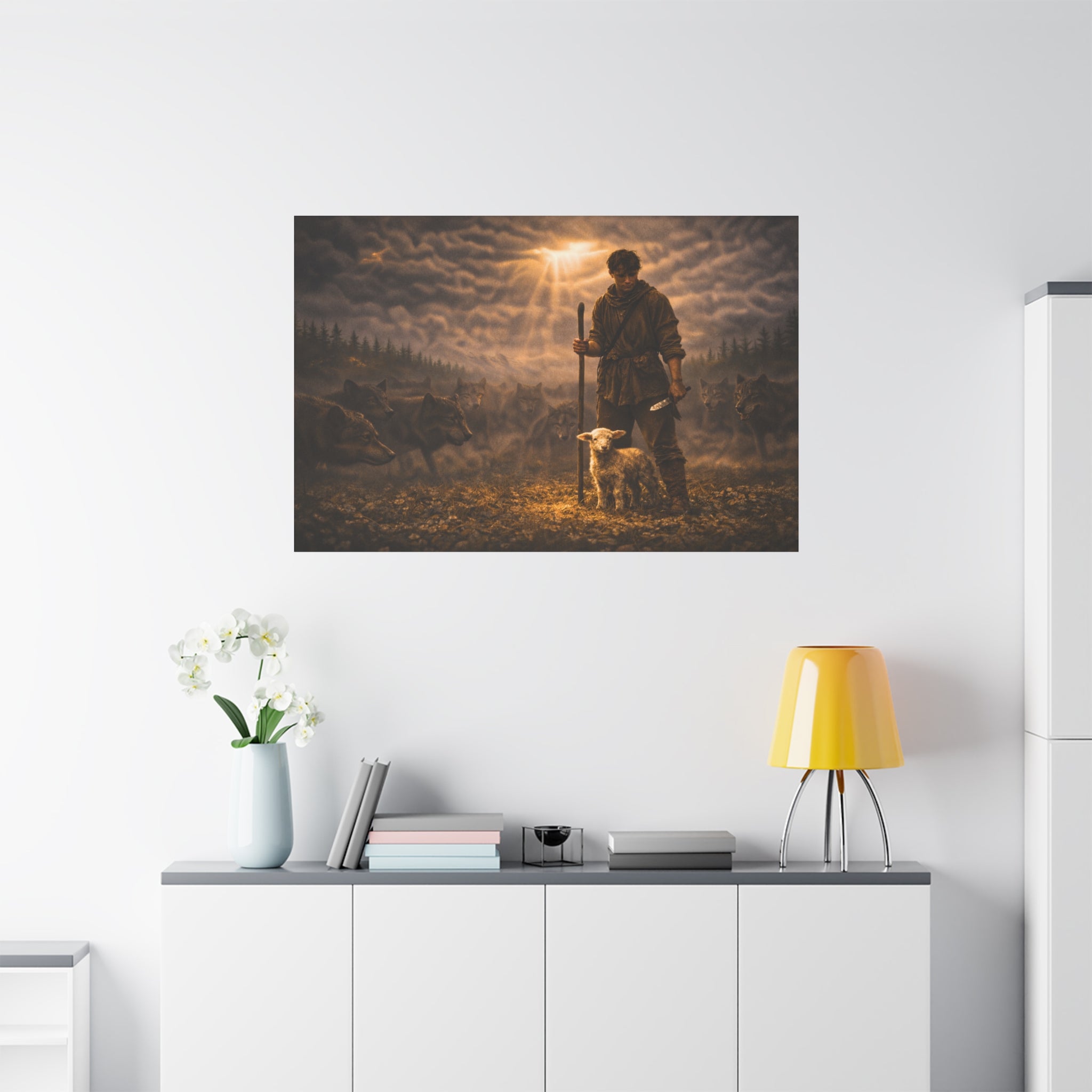 Stormy Meadow Wall Art | "The Stand" #3 of 12 | Motivational Canvas Print | Fine Art